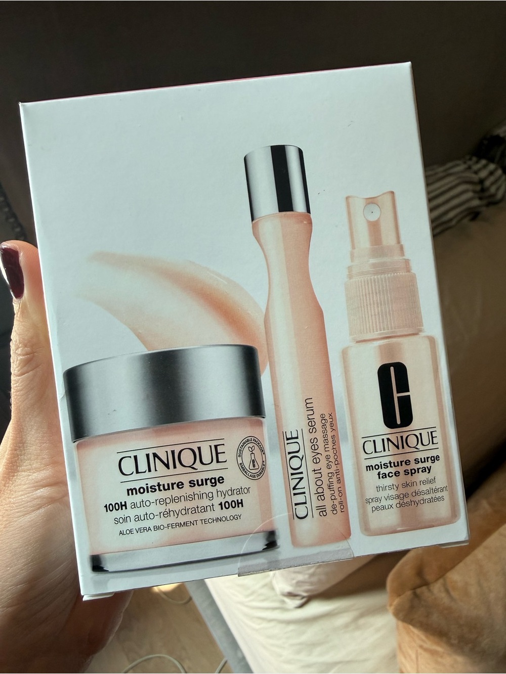 Clinique Moisture Surge Set - Soft Pink & Silver Accents